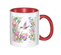 GSGCSBYMLG Garden with Birds and Flowers Printed Mug Ceramic Mug Ceramic Coffee Cup
