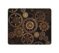 GSGCSBYMLG Gears Clock Bronze Century printed The mouse pad washable mouse pad with delicate stitched edges