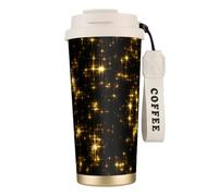 GSGCSBYMLG Gold Black Printed 316 Stainless Steel Coffee Cup Stainless Steel Mug