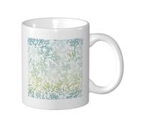 GSGCSBYMLG Green Sea Blue Seaweed Printed Cups Ceramic Mug Coffee Cup