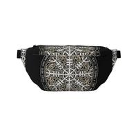 GSGCSBYMLG Helm of awe Printed Crossbody Waist Pack Waist Bag Casual Chest Bag