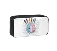 GSGCSBYMLG Human Brain Printed Simple and Spacious Pen case Pencil Bag Pencil Case