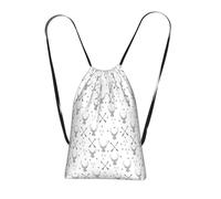 GSGCSBYMLG Hunting Arrows Triangles Deer printed Storage bag with a drawstring backpack Drawstring strap pack