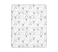 GSGCSBYMLG Hunting Arrows Triangles Deer printed The mouse pad 7x9in washable mouse pad with delicate stitched edges