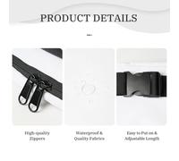 GSGCSBYMLG Hunting Deer Bear Moose Printed Square Double Layer Waist Bag Travel Bag