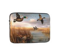 GSGCSBYMLG Hunting Flying Wild Ducks printed Laptop Case Computer Protective Bag