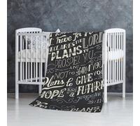 GSGCSBYMLG I Know The Plans Have You Declares Lord printed Flannel Blanket 30x50in Soft sofa throw blanket