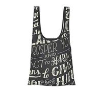 GSGCSBYMLG I Know The Plans Have You Declares Lord Printed Fold Eco-Friendly Shopping Bag Foldable Storage Bag