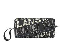 GSGCSBYMLG I Know The Plans Have You Declares Lord Printed Receive Bag Small Makeup Bag Travel Toiletry Bag