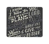 GSGCSBYMLG I Know The Plans Have You Declares Lord printed The mouse pad washable mouse pad with delicate stitched edges
