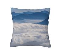GSGCSBYMLG Landscape with Mountains and Clouds printed Velvet pillowcase decorative cushion cover