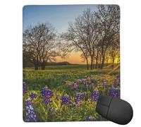 GSGCSBYMLG Lavender Meadow at Sunset Spring printed The mouse pad 7x9in washable mouse pad with delicate stitched edges