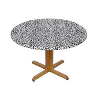 GSGCSBYMLG leopard print printed Oxford fabric round tablecloth Fitted Tablecloth