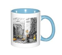 GSGCSBYMLG Love from New York Printed Mug Double Colour Cup Ceramic Mug Decorative Cup