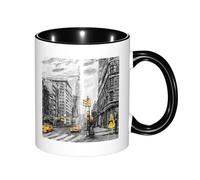 GSGCSBYMLG Love from New York Printed Mug Double Colour Cup Ceramic Mug Decorative Cup