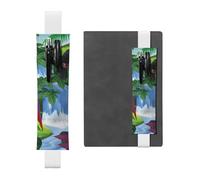 GSGCSBYMLG Macaw and Toucan Perching of American Rainforests Printed Leather Pen Holder Bookmark Pencil case