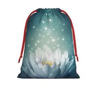 GSGCSBYMLG Magic Lotus Floral printed Drawstring Gift Bag Candy Bag Festive Party Gift Bag