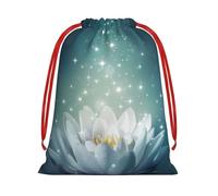 GSGCSBYMLG Magic Lotus Floral printed Drawstring Gift Bag Candy Bag Party Gift Bag