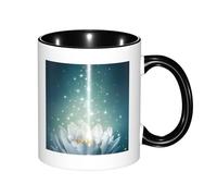 GSGCSBYMLG Magic Lotus Floral Printed Mug Double Colour Cup Ceramic Mug Decorative Cup