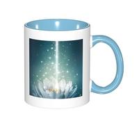 GSGCSBYMLG Magic Lotus Floral Printed Mug Double Colour Cup Ceramic Mug Decorative Cup