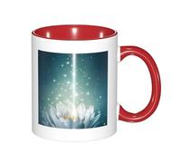 GSGCSBYMLG Magic Lotus Floral Printed Mug Double Colour Cup Ceramic Mug Decorative Cup