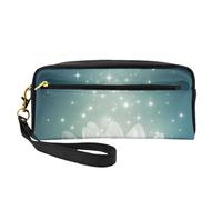 GSGCSBYMLG Magic Lotus Floral Printed Pencil Case Small Makeup Bag Travel Toiletry Bag