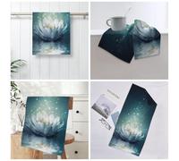 GSGCSBYMLG Magic Lotus Floral printed towel Quick dry towel 12x27.5in hand towel