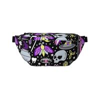 GSGCSBYMLG Magic Witch Witchcraft Bohemian Drawing Printed Crossbody Waist Pack Waist Bag Casual Chest Bag