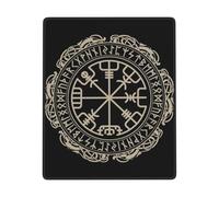 GSGCSBYMLG Magical Design Norse Runes Compass printed The mouse pad 7x9in washable mouse pad with delicate stitched edges