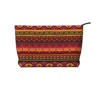 GSGCSBYMLG Mexican Folk Art Boho Printed Corduroy Makeup Bag Travel Toiletry Bag Travel Organizer Bag
