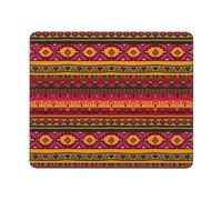 GSGCSBYMLG Mexican Folk Art Boho printed The mouse pad washable mouse pad with delicate stitched edges