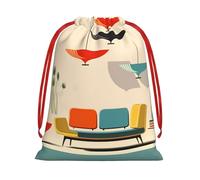 GSGCSBYMLG mid century modern prints printed Drawstring Gift Bag Candy Bag Party Gift Bag