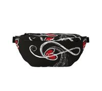 GSGCSBYMLG Music Symbols Love Printed Crossbody Waist Pack Waist Bag Casual Chest Bag
