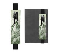 GSGCSBYMLG Natural Plant Silhouette Fern Leaf Printed Leather Pen Holder Bookmark Pencil case