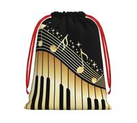 GSGCSBYMLG Novel Music Note printed Drawstring Gift Bag Candy Bag Party Gift Bag