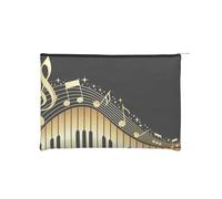 GSGCSBYMLG Novel Music Note Printed Paper Reusable Cosmetic Bag Makeup Bag