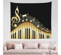 GSGCSBYMLG Novel Music Note printed tapestry 60x51in wall tapestry indoor decor