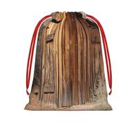GSGCSBYMLG Old Ancient Outhouse printed Drawstring Gift Bag Candy Bag Party Gift Bag