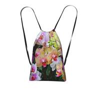 GSGCSBYMLG orchids printed Storage bag with a drawstring backpack Drawstring strap pack