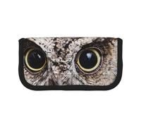GSGCSBYMLG Owl Birds Printed Canvas Pen Case Portable Stationery Case Storage Pouch