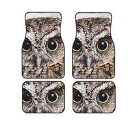 GSGCSBYMLG Owl Birds printed Car Floor Mat Set of Four Car Decorative Floor Mats
