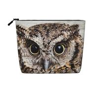 GSGCSBYMLG Owl Birds Printed Fake Hemp Makeup Bag Travel Toiletry Bag Organizer Bag