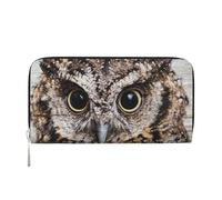 GSGCSBYMLG Owl Birds Printed Leather Hand Wallet Men Women Zip Clutch Card Holder