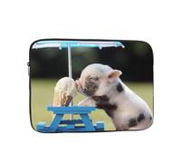 GSGCSBYMLG pigs eating ice cream printed Laptop Case Computer Protective Bag