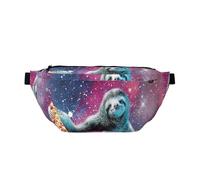 GSGCSBYMLG Pizza Sloth Printed Crossbody Waist Pack Waist Bag Casual Chest Bag
