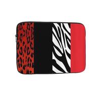 GSGCSBYMLG Red Leopard and Zebra Animal printed Laptop Case Computer Protective Bag