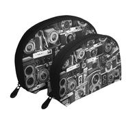 GSGCSBYMLG Retro Cool Camera Collection Printed Portable Bags Clutch Pouch Shell Storage Bag