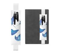 GSGCSBYMLG Sea Animals Stingrays Printed Leather Pen Holder Bookmark Pencil case