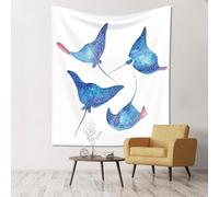 GSGCSBYMLG Sea Animals Stingrays printed tapestry 60x51in Wall Hanging Aesthetic Tapestry