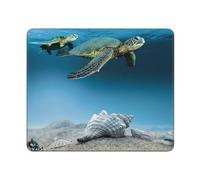GSGCSBYMLG Sea Conch Shell Starfish Turtle printed The mouse pad washable mouse pad with delicate stitched edges
